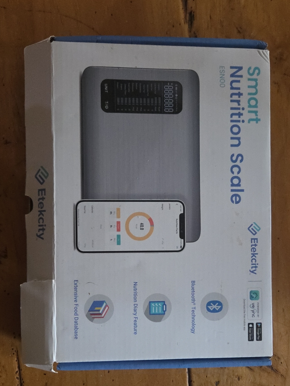 Etekcity Smart Nutrition Scale - Silver